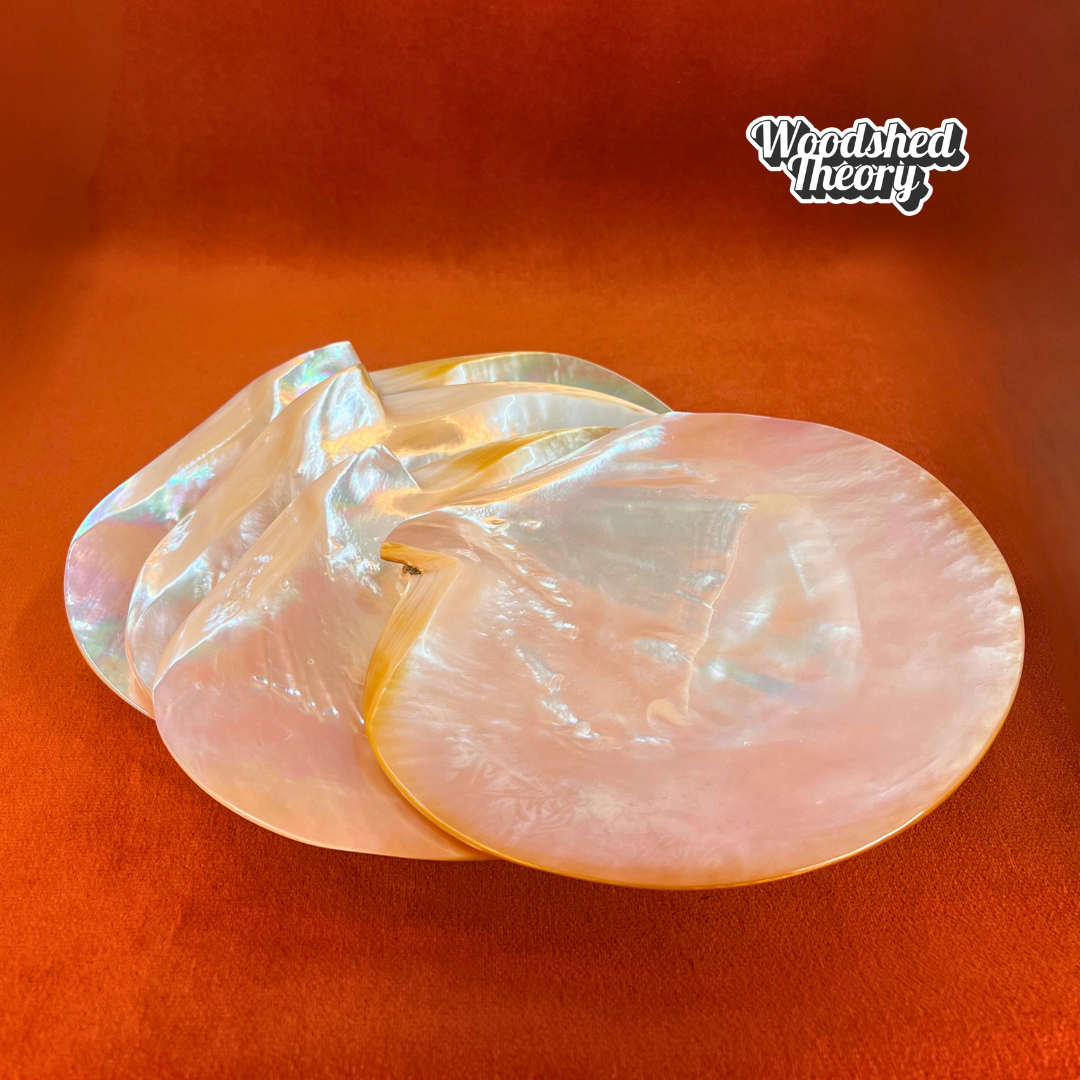 Mother of Pearl Shell Caviar Plates | Set of Four