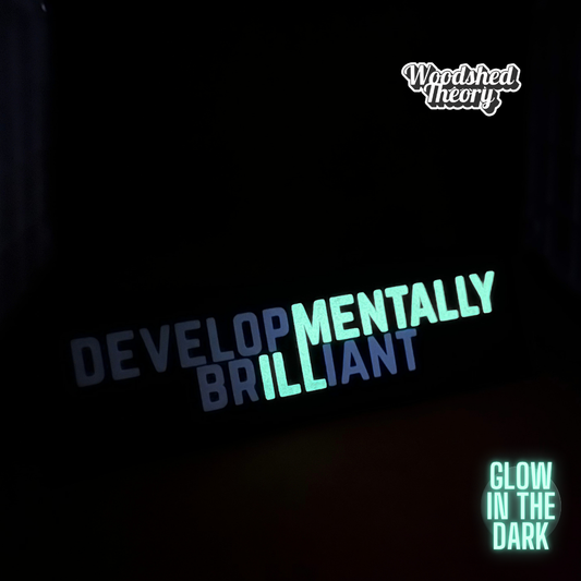 Fabric patch reading "B-Sides" with glow-in-the-dark text. Measures approx. 4.75 x 2.5 inches. Handcrafted with fabric and iron-on backing glow in the dark front mentally ill