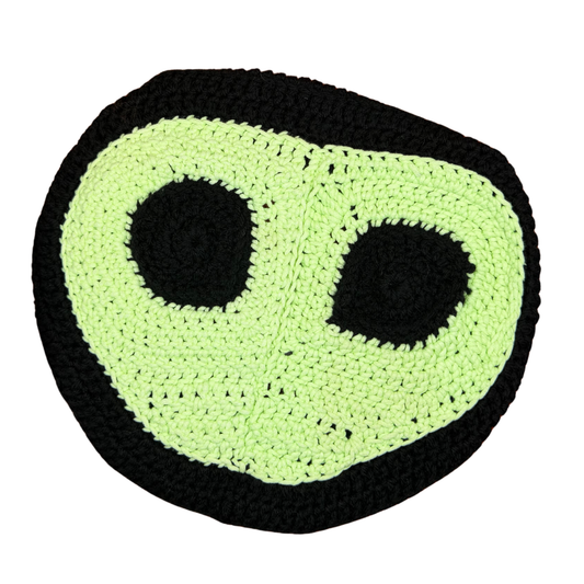 Crochet Alien Beret (Glow-in-the-dark)