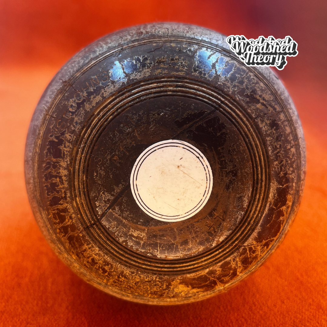Antique Bocce Ball – Taylor-Rolph Co. Ltd. 4 7/8" Vintage Lawn Ball, St. John's Set back