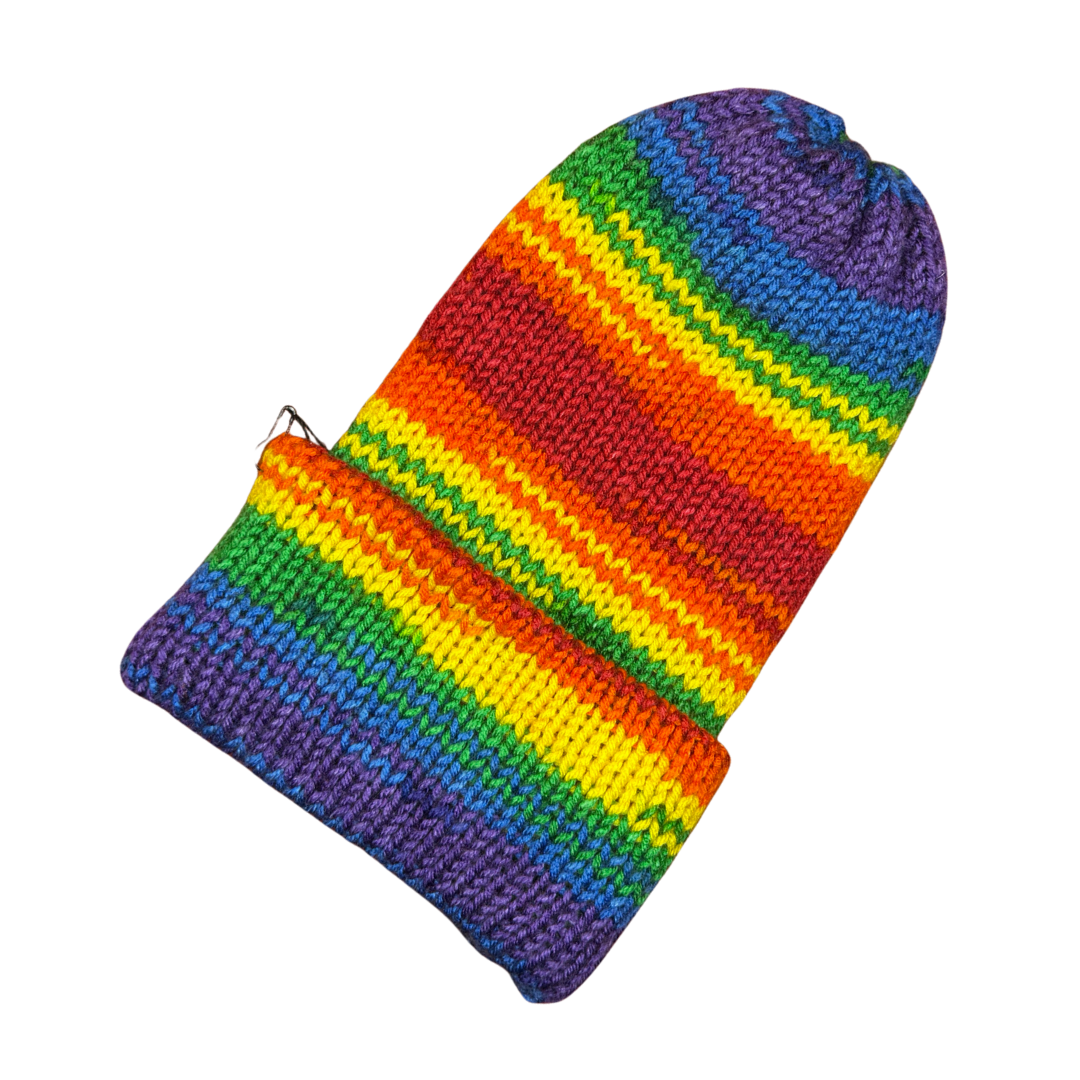 Rainbow Logo Beanie C back