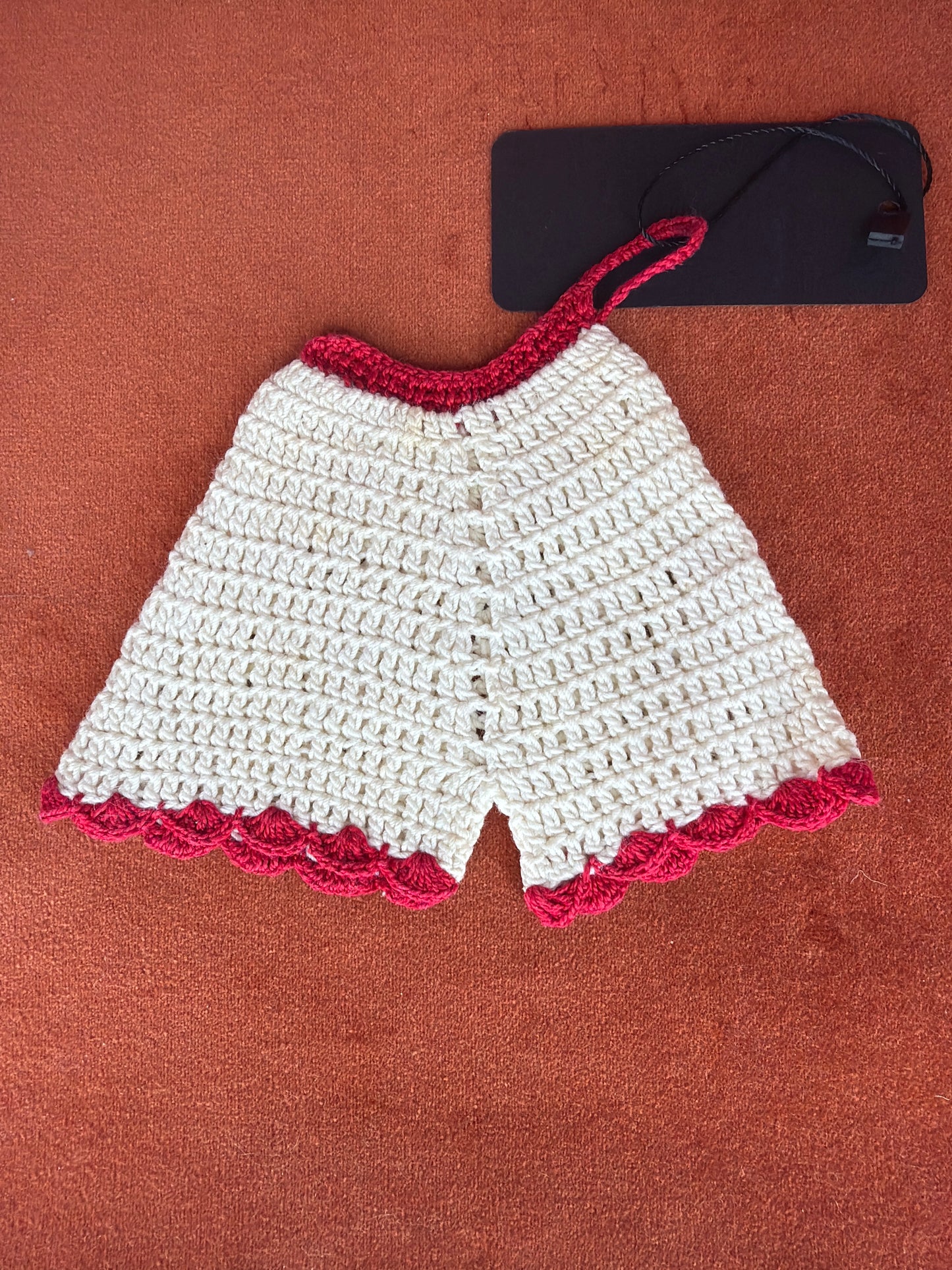 Vintage Crochet Pot Holder Bloomers Small side 2