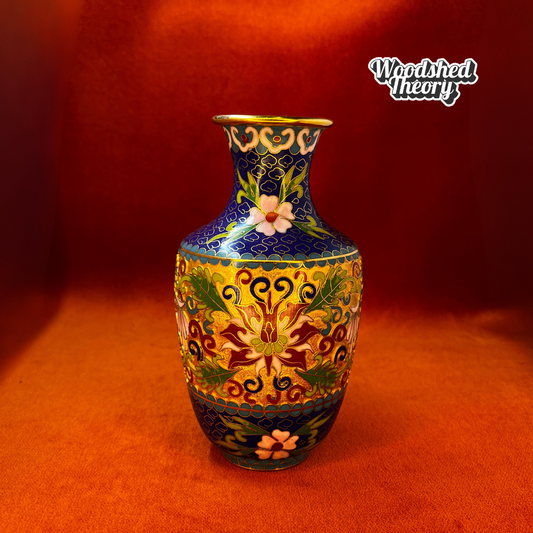 Vintage Chinese Cloisonné Small Bud Vase