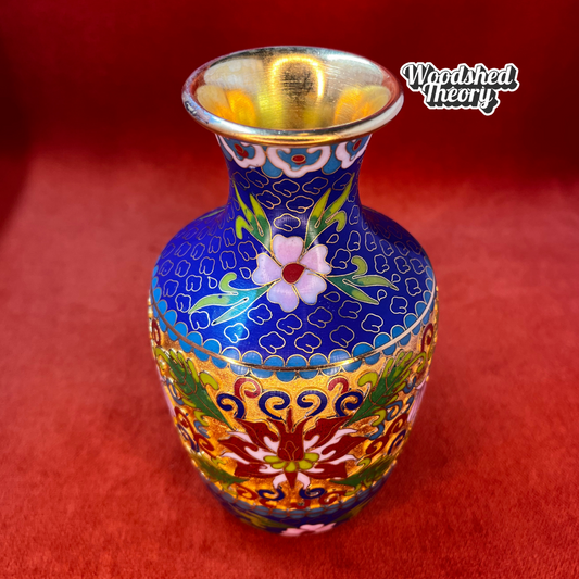 Vintage Chinese Cloisonné Small Bud Vase