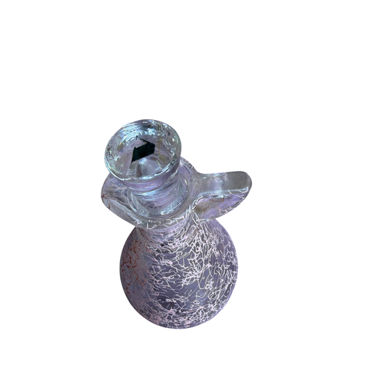 MCM Hazel Atlas Pink Splatter Vinegar Curet Bottle