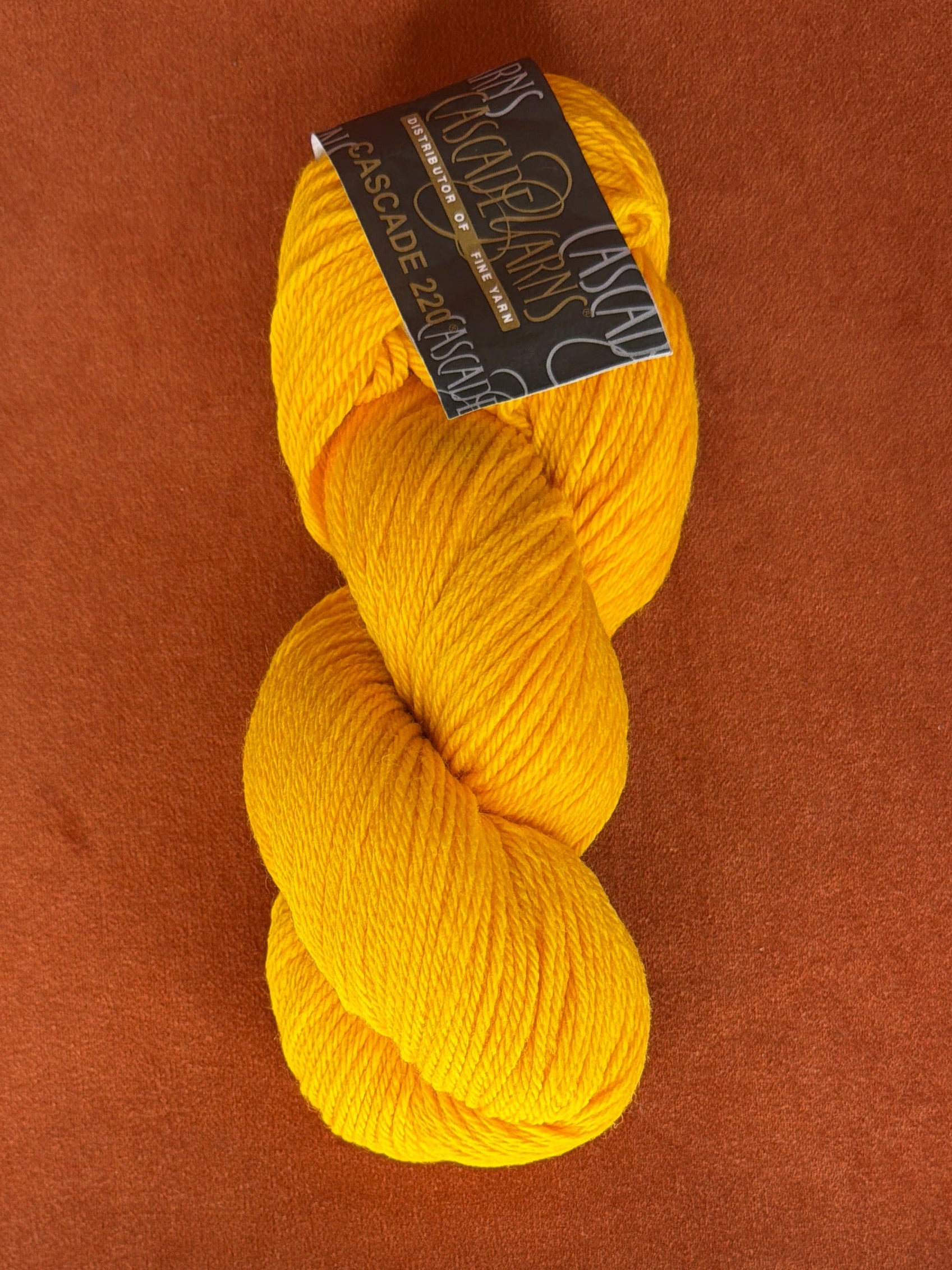 1 Hank Cascade 220 Col. 9669 Gold top down