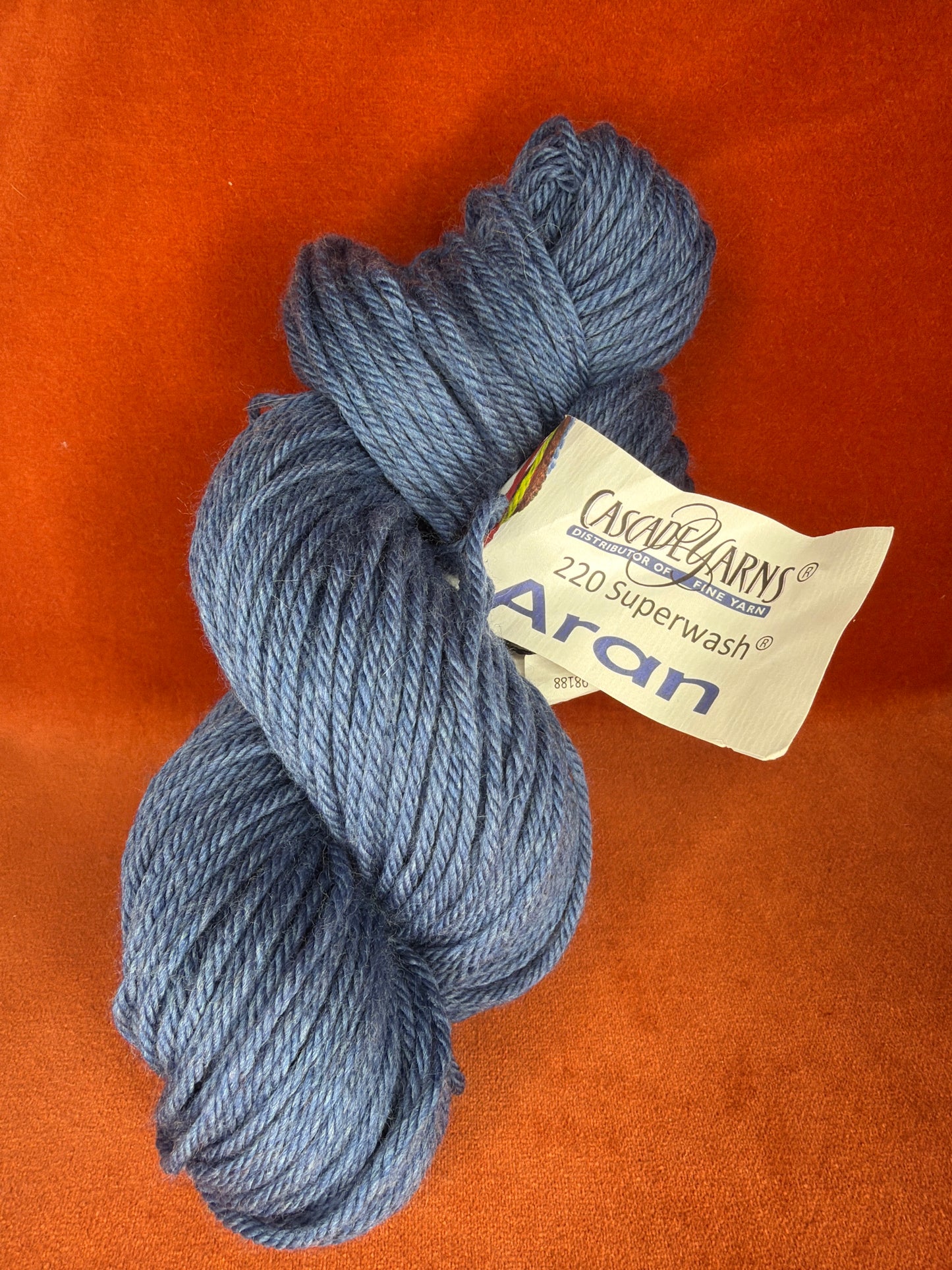 1 Hank of Cascade 220 Superwash Aran Col. 1958 (Blue) full 