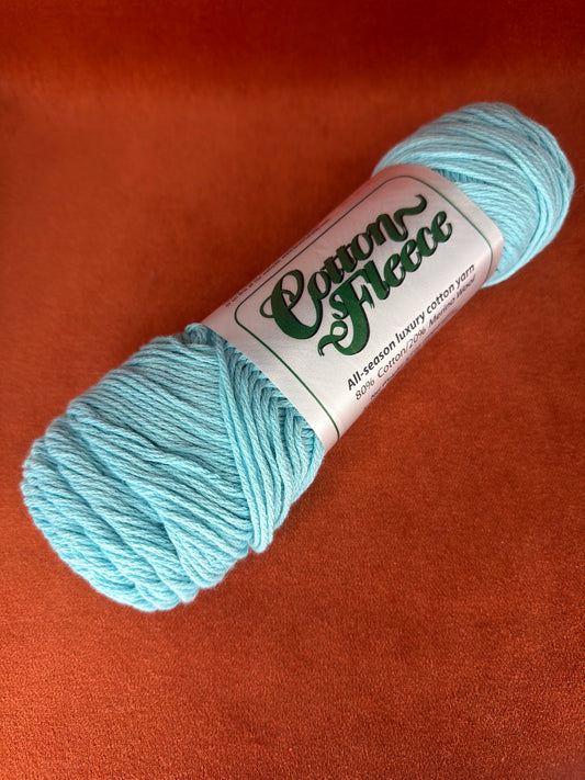 1 Skein of Cotton Fleece in Color CW555 Robin Egg Blue