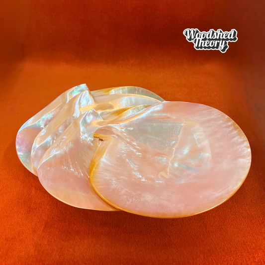 Mother of Pearl Shell Caviar Plates | Set of Four