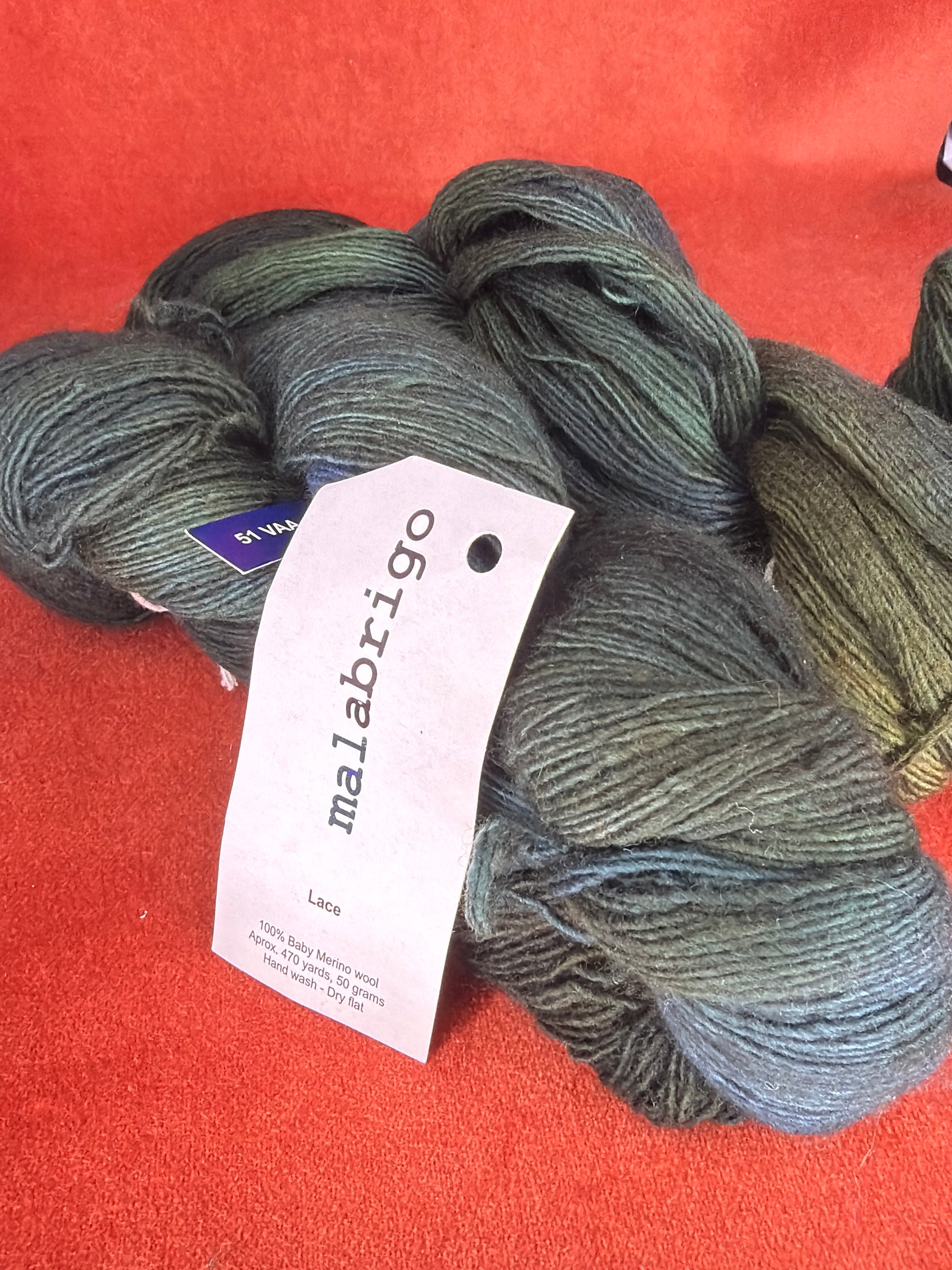 2 Hanks Malabrigo Lace Col. 51 Vaa close up 