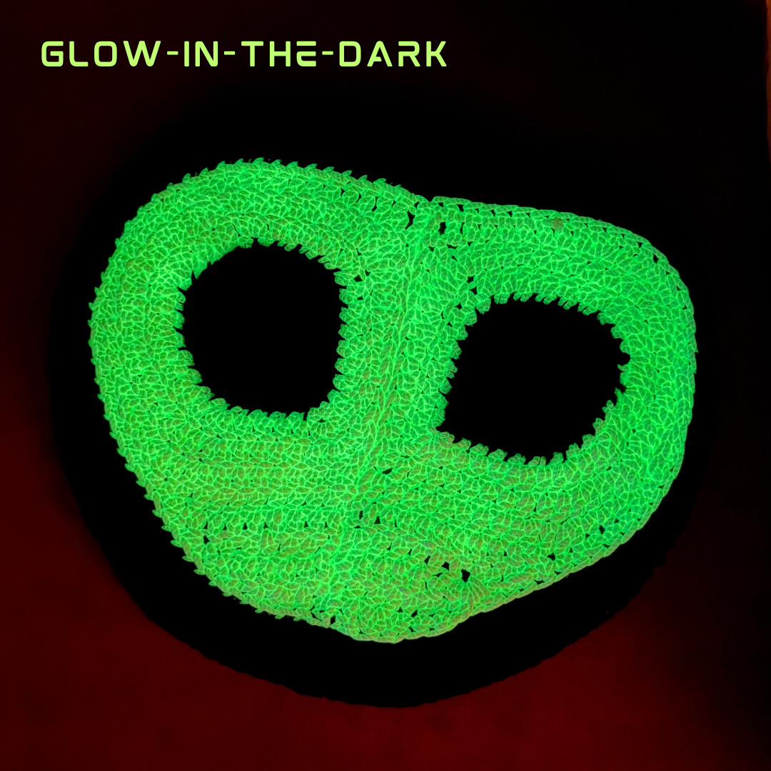 Crochet Alien Beret (Glow-in-the-dark)