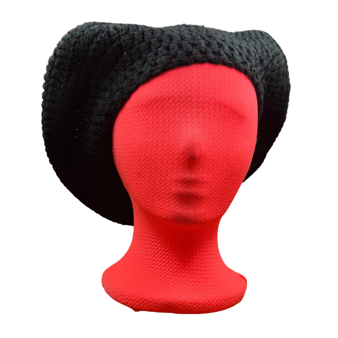 Crochet Alien Beret (Glow-in-the-dark)