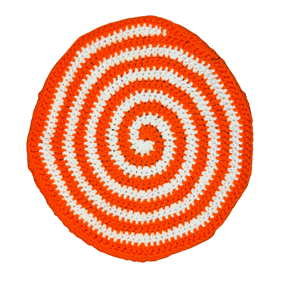 Hypnotic Beret Orange (Glow-in-the-Dark) Beanie