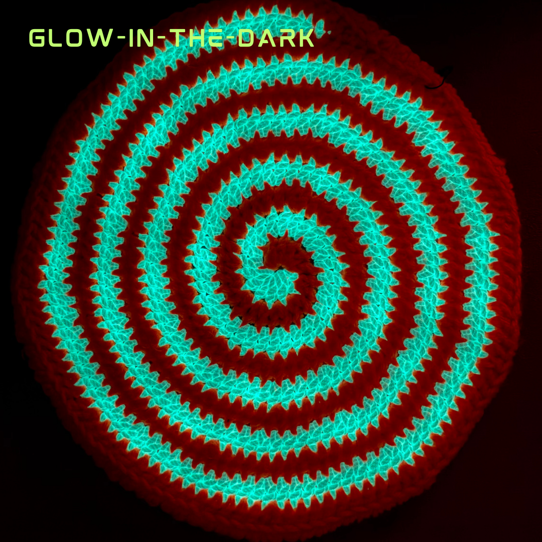 Hypnotic Beret Orange (Glow-in-the-Dark) Beanie