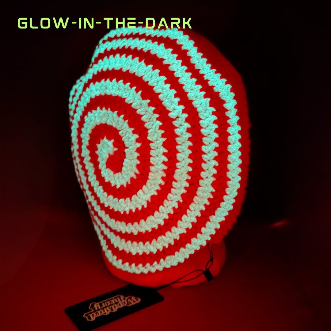 Hypnotic Beret Orange (Glow-in-the-Dark) Beanie