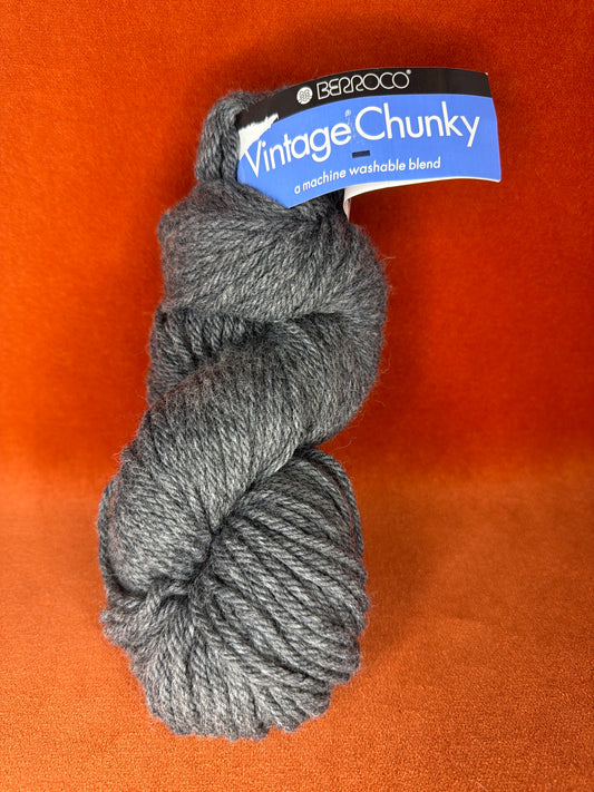Berroco Vintage Chunky Color 6107 Cracked Pepper (Dark Gray)