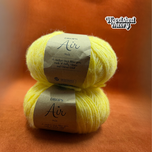 Drops Air Mix Baby Alpaca Merino Wool Color 40 Lemonade (2 Balls) front