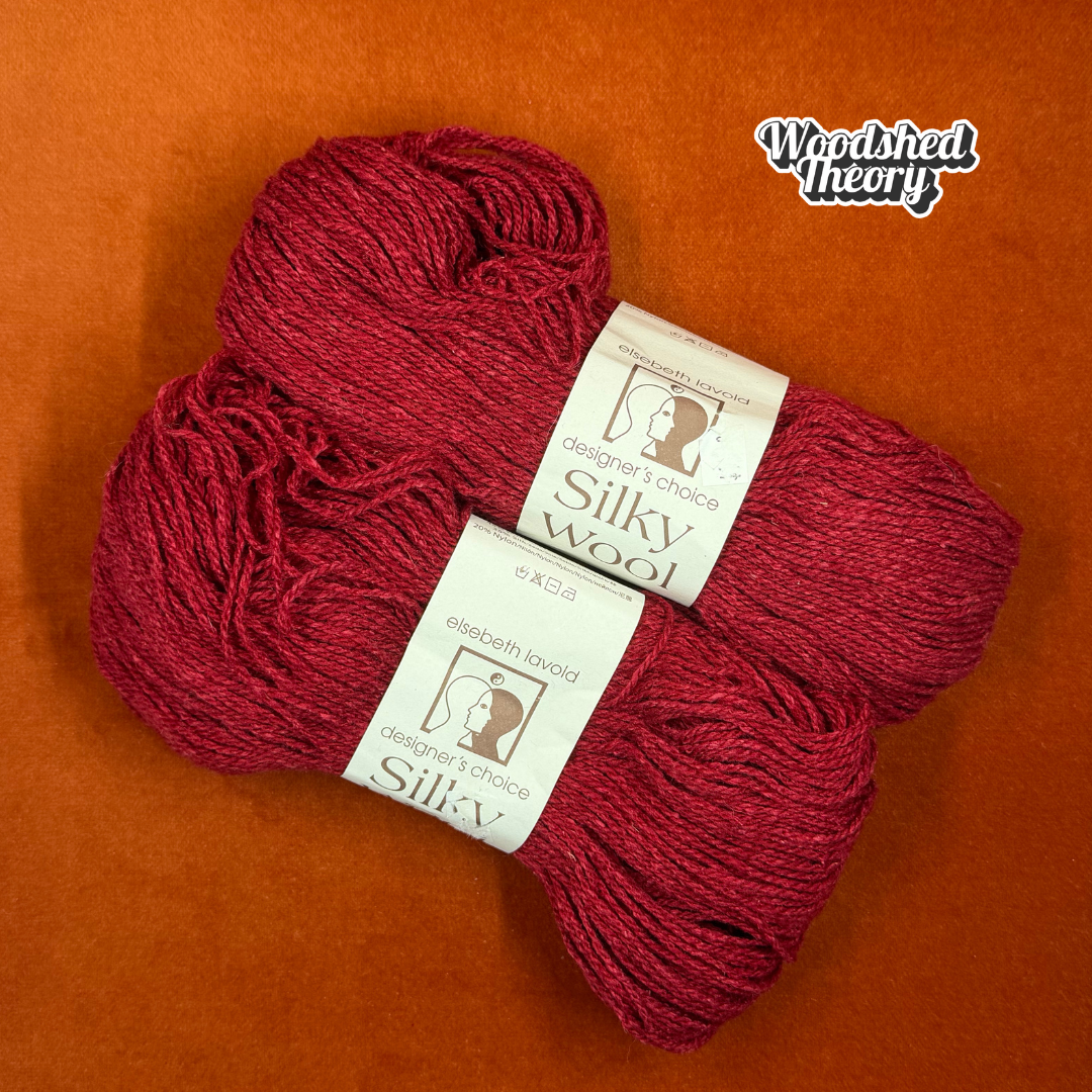 Elsebeth Lavold Designer's Choice Silk Wool Col 56 Bristol Red (2 Balls) top down