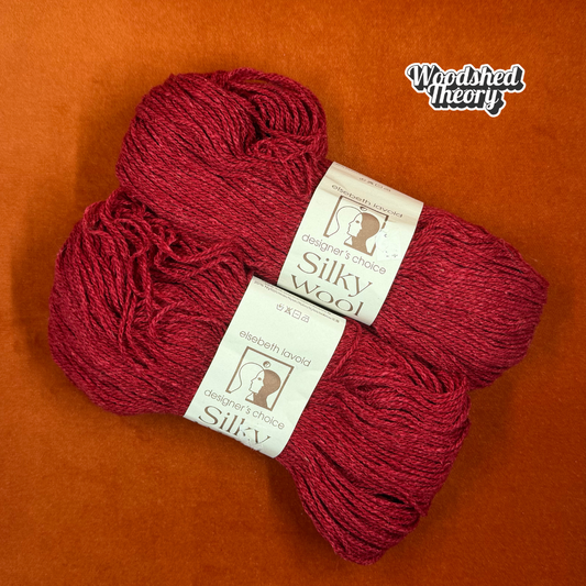 Elsebeth Lavold Designer's Choice Silk Wool Col 56 Bristol Red (2 Balls) top down
