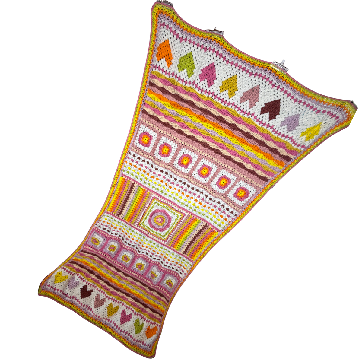 Groovy Retro Crochet Blanket