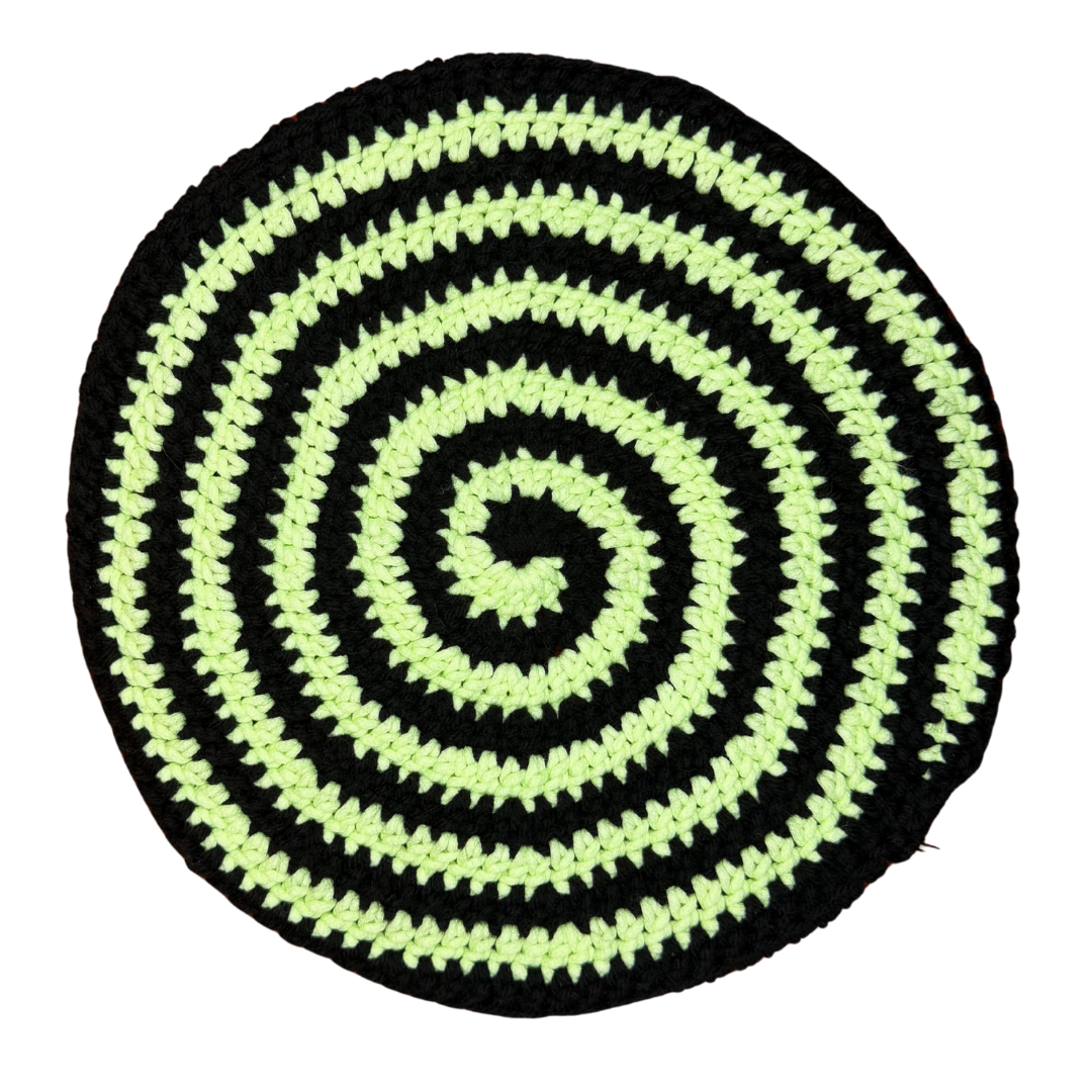 Hypnotic Beret Black/Green (Glow-in-the-Dark) Beanie top
