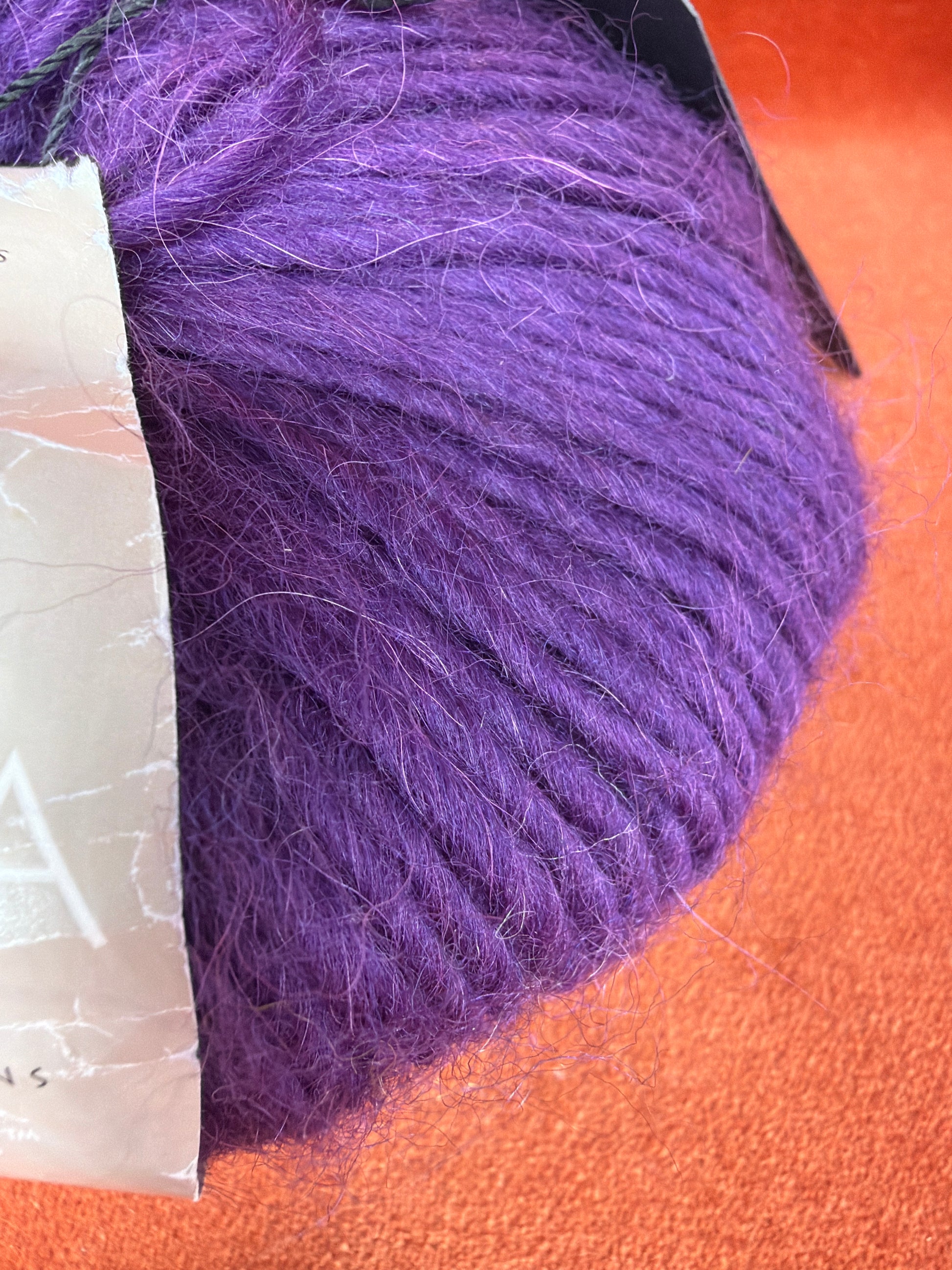 Nashua Creative Focus Worsted True Purple close up 