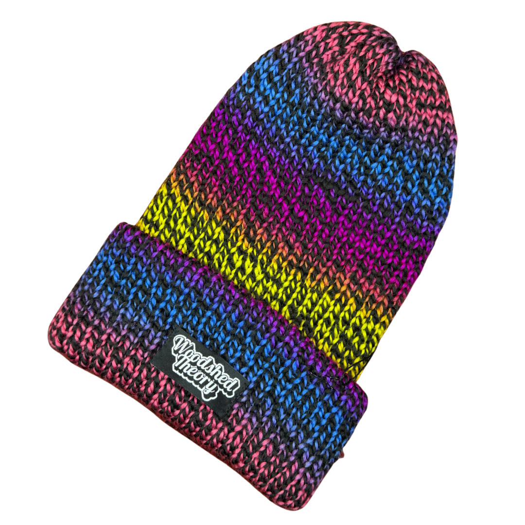 Neon Ombre Logo Beanie C top