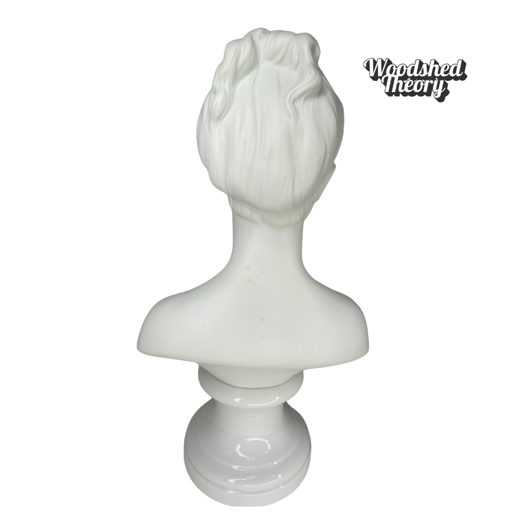 Pair of Limoge Style Bisque Bust Sculptures Andrea by Sadek - Boy and Girl back