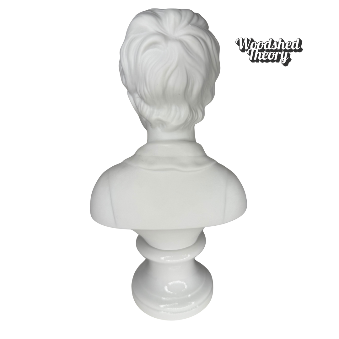Pair of Limoge Style Bisque Bust Sculptures Andrea by Sadek - Boy and Girl boy back