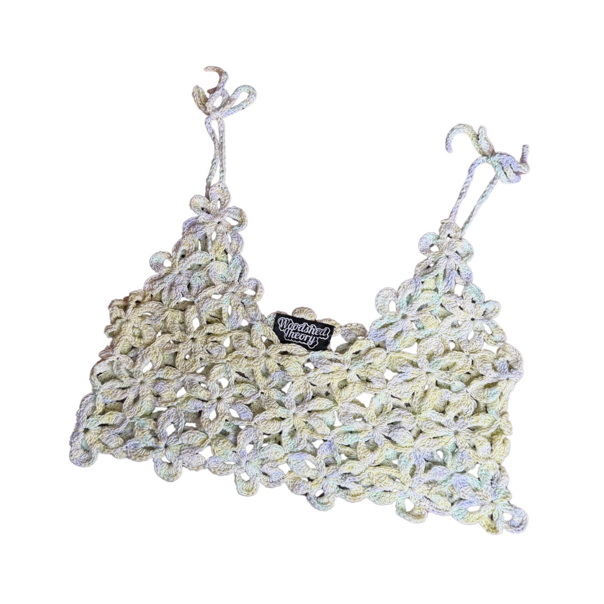 Pretty Petals Crop Top Size XS/S flat