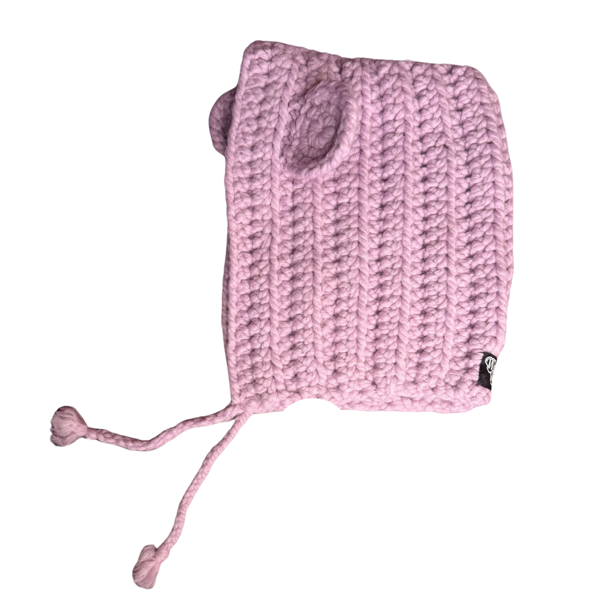 Purple Bear Bonnet (Contains Wool) flat side