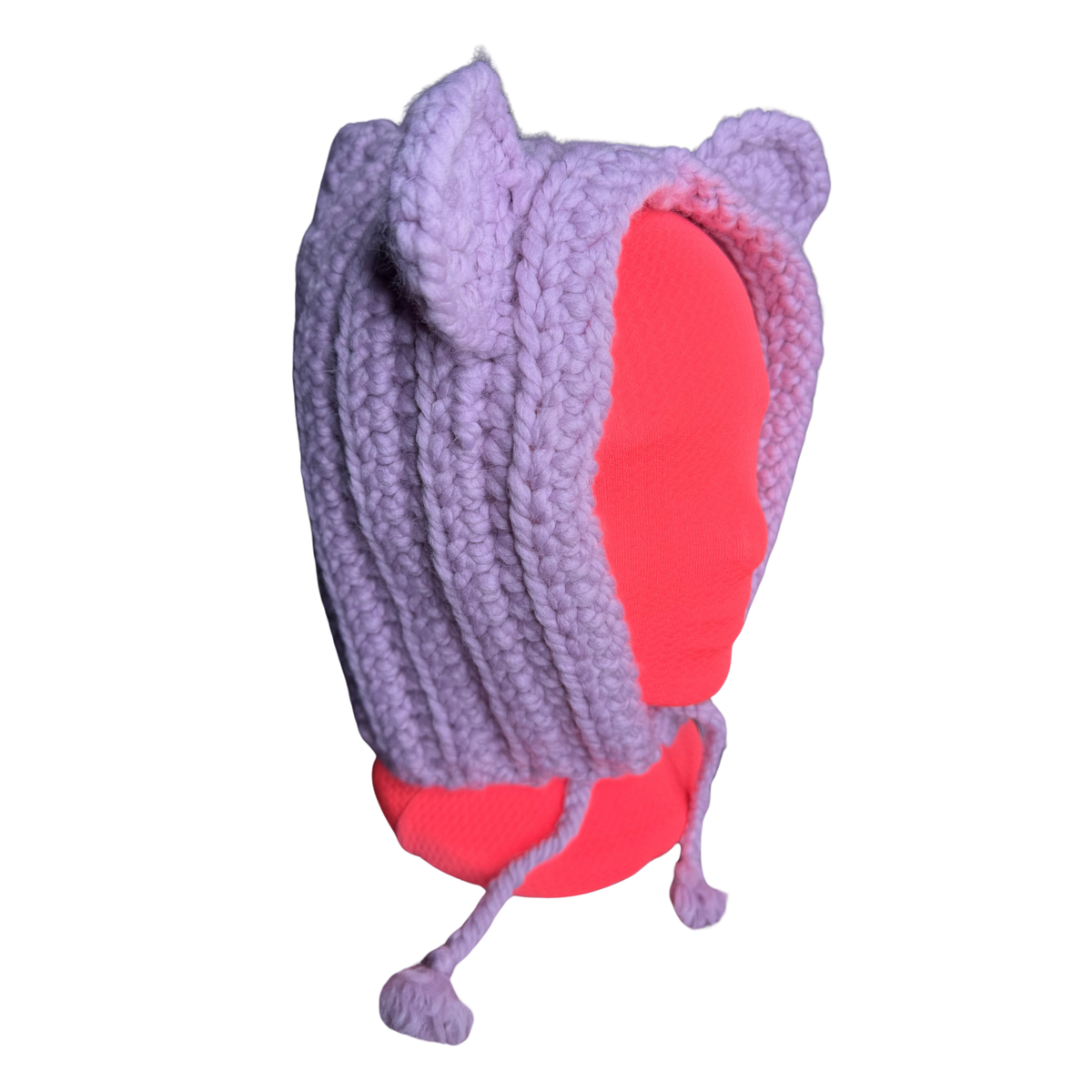 Purple Bear Bonnet (Contains Wool)