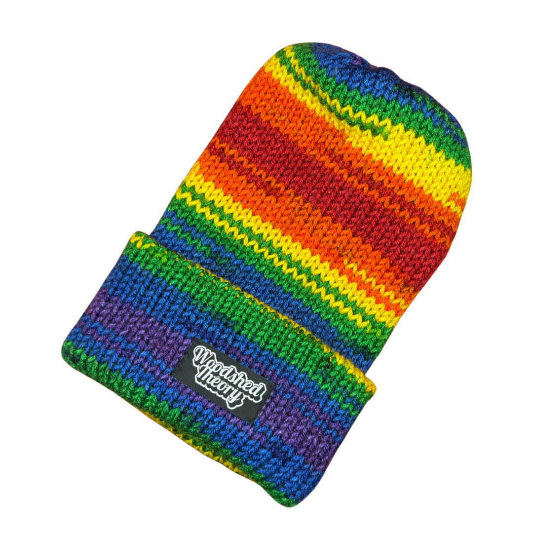 Rainbow Logo Beanie A front