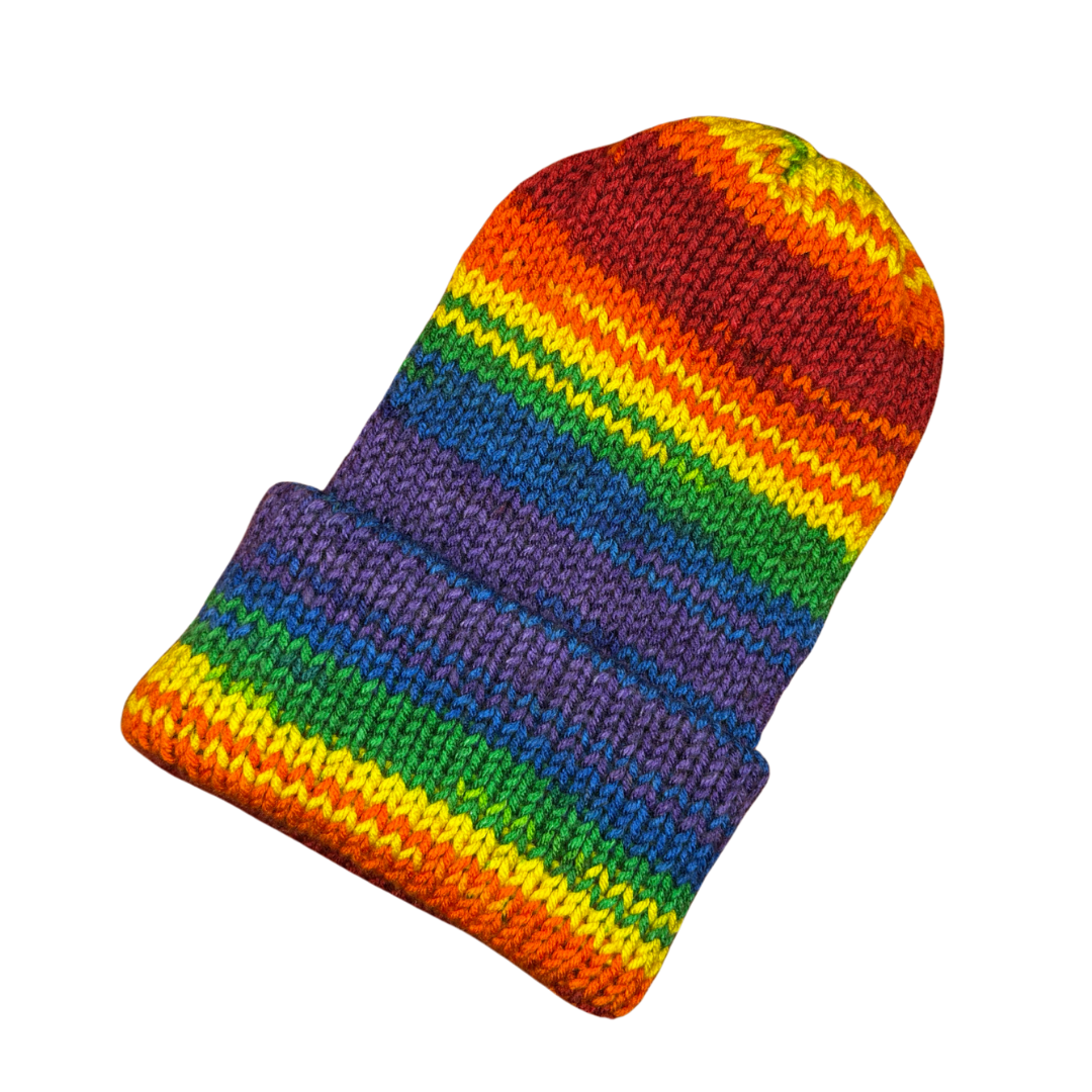 Rainbow Logo Beanie B back