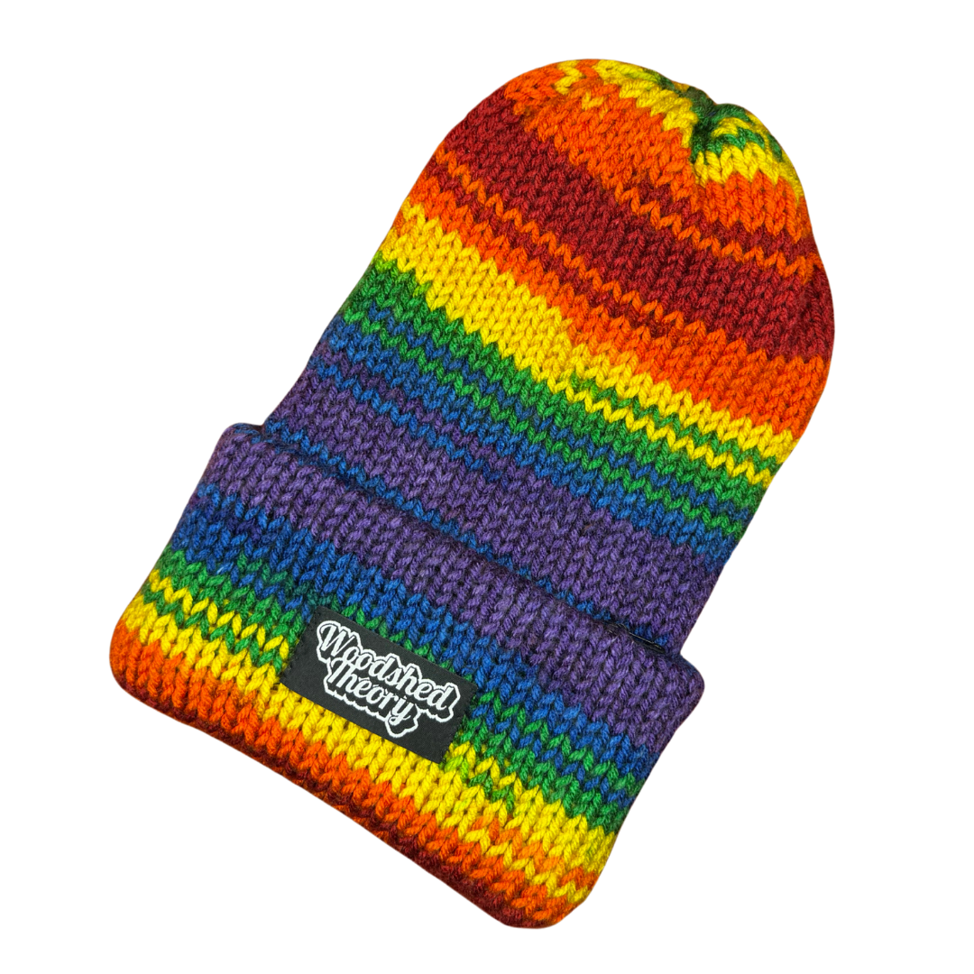 Rainbow Logo Beanie B front