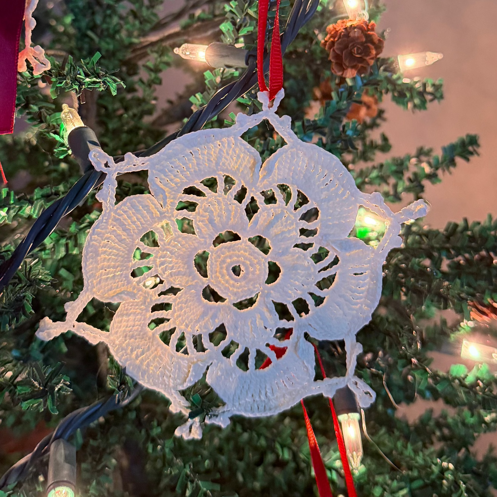 Snowflake Flower Doily Ornament – Woodshed Theory