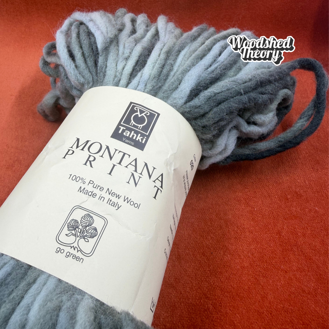 Tahki Yarns Montana Prints 100% Pure New Wool Made in Italy Color 020 (5 Hanks) close up
