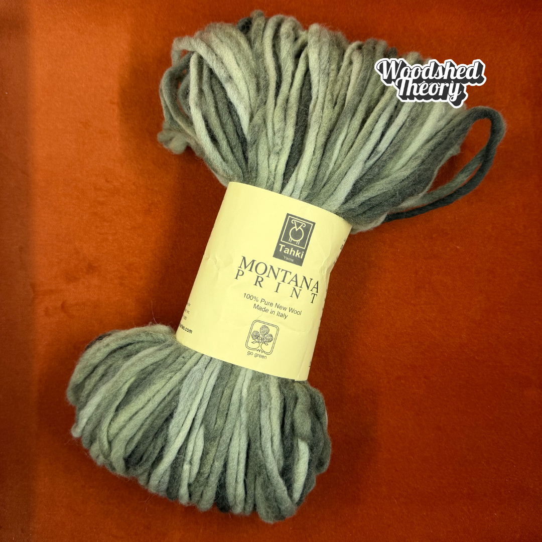 Tahki Yarns Montana Prints 100% Pure New Wool Made in Italy Color 020 (5 Hanks) top down