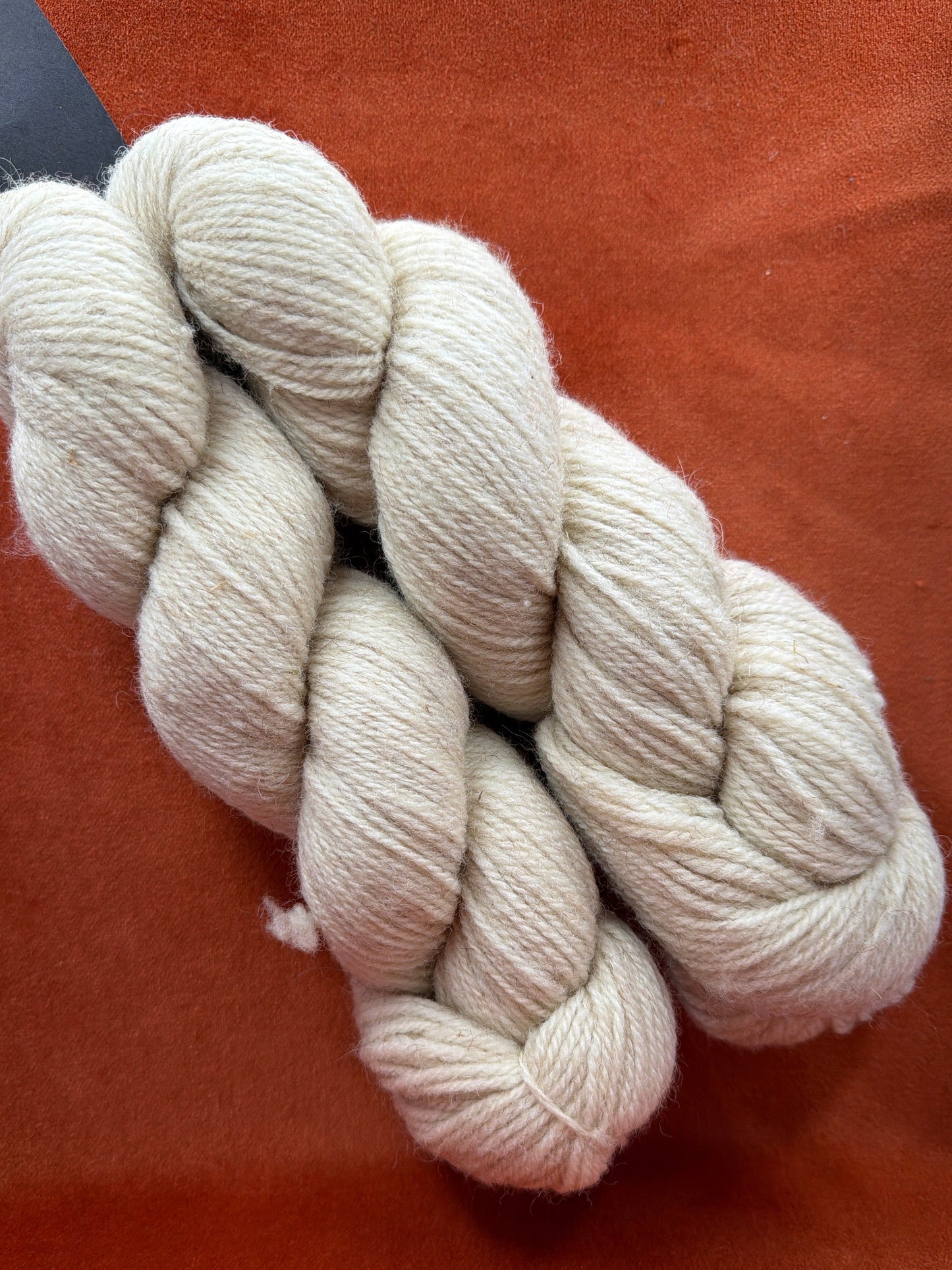 Unlabeled Homespun (Rustic) Wool Natural (2 Skeins) 7.4 oz top down 