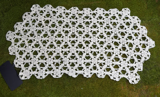 Vintage Doily Rectangle Flowers whole