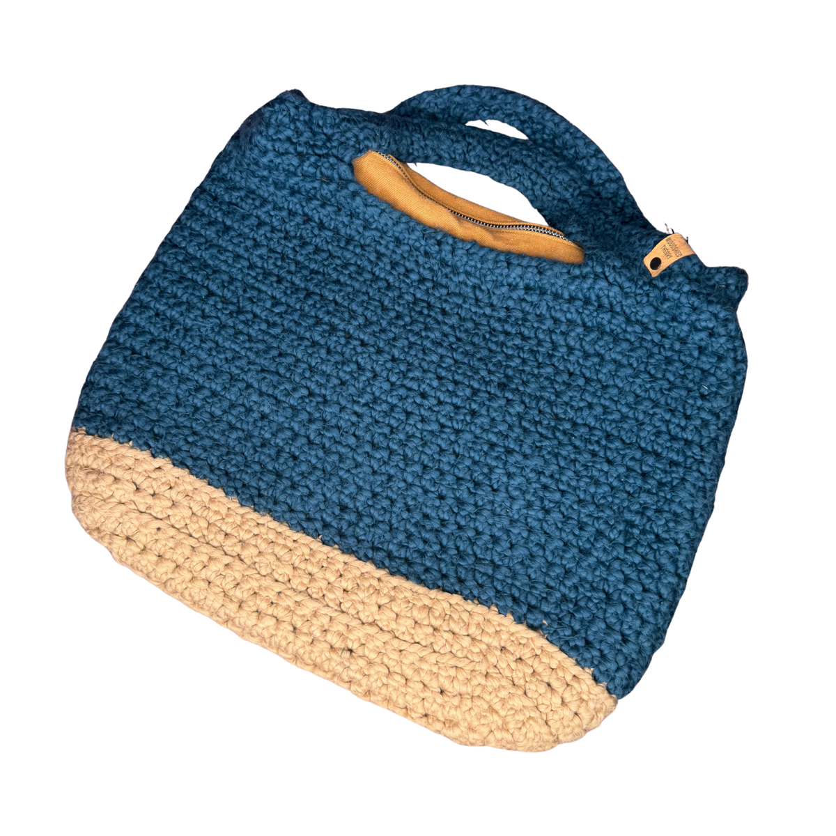 Weekend Bag Blue Camel top