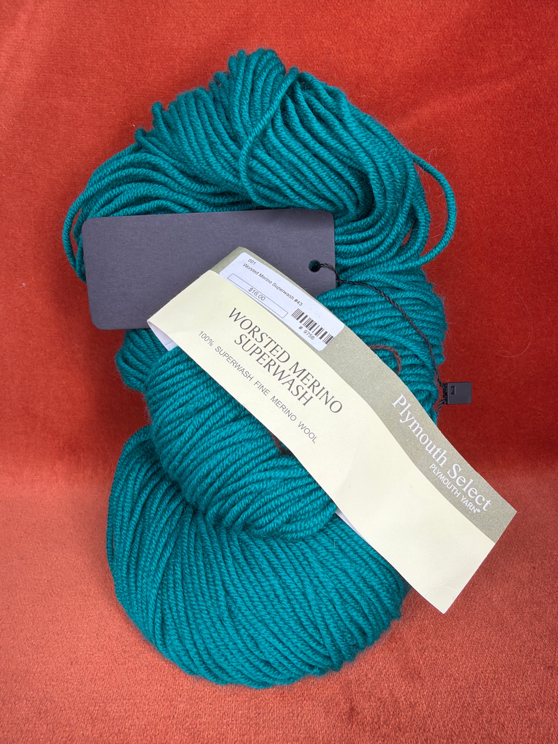 Worsted Merino Superwash Plymouth Select #43 Green Lake full 